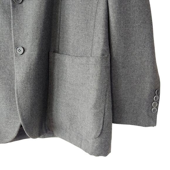 Vintage INC Gray Wool Blazer in Size 42R - Classic Men's Jacket - Picture 3 of 8